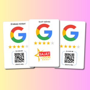 Google értékelésgyűjtő kártya