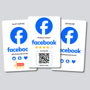 Facebook értékelésgyűjtő kártya