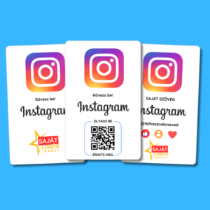 Instagram értékelésgyűjtő kártya