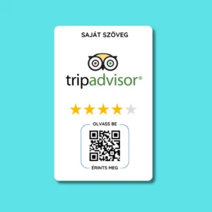Tripadvisor értékelésgyűjtő kártya