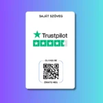 Trustpilot értékelésgyűjtő kártya